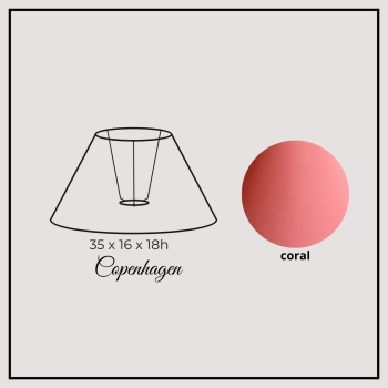 Copenhagen 35cm coral chintz