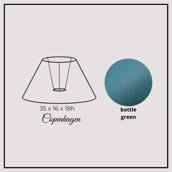 Copenhagen 35cm bottle green chintz