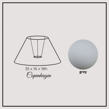 Copenhagen 35cm grey chintz