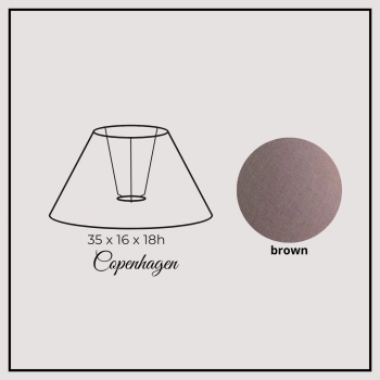 Copenhagen 35cm brown cotton