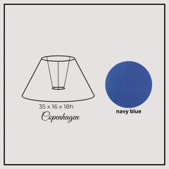 Copenhagen 35cm navy blue chintz