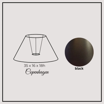 Copenhagen 35cm black chintz