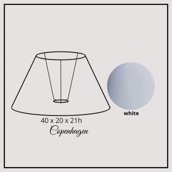 Copenhagen 40cm white chintz