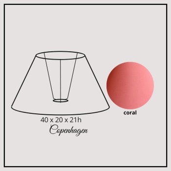 Copenhagen 40cm coral chintz