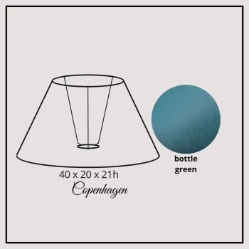 Copenhagen 40cm bottle green chintz