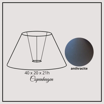 Copenhagen 40cm anthracite cotton