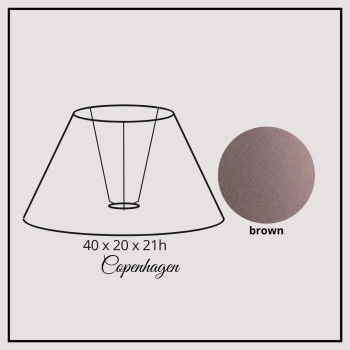 Copenhagen 40cm brown cotton