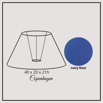 Copenhagen 40cm navy blue chintz