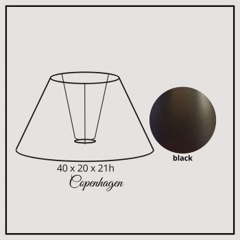 Copenhagen 40cm black chintz