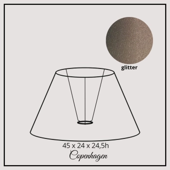 Copenhagen 45cm glitter linen