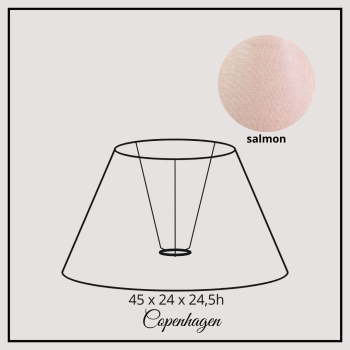 Copenhagen 45cm salmon linen