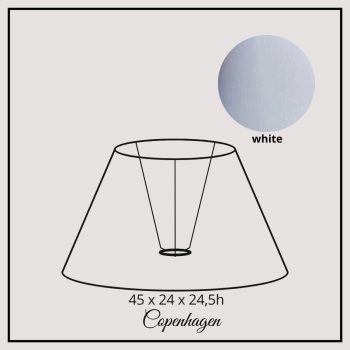 Copenhagen 45cm white chintz