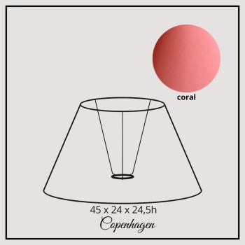 Copenhagen 45cm coral chintz