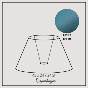 Copenhagen 45cm bottle green chintz