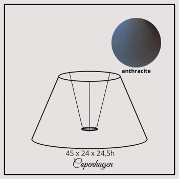 Copenhagen 45cm anthracite cotton