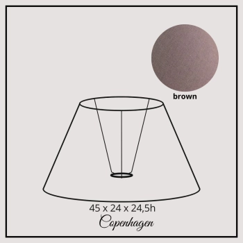 Copenhagen 45cm brown cotton