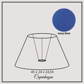 Copenhagen 45cm navy blue chintz