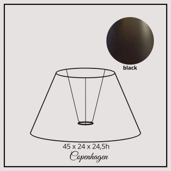 Copenhagen 45cm black chintz