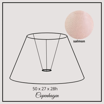 Copenhagen 50cm salmon linen