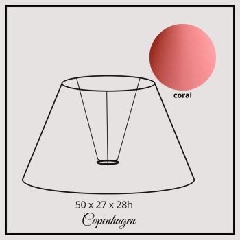 Copenhagen 50cm coral chintz