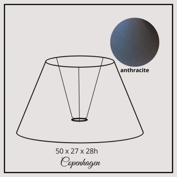 Copenhagen 50cm anthracite cotton