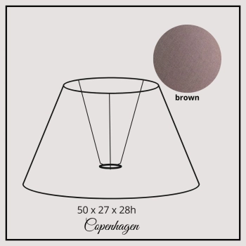 Copenhagen 50cm brown cotton