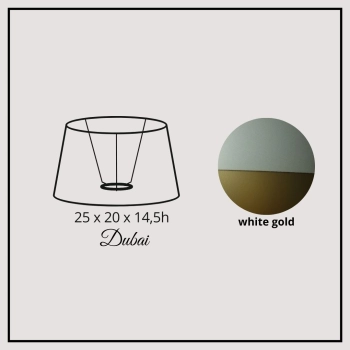 Dubai 25cm white gold