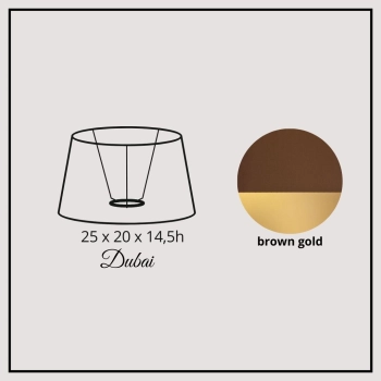 Dubai 25cm brown gold