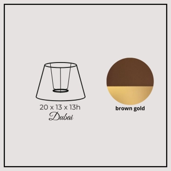 Dubai 20cm brown gold