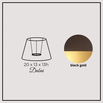 Dubai 20cm black gold