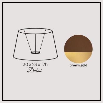 Dubai 30cm brown gold