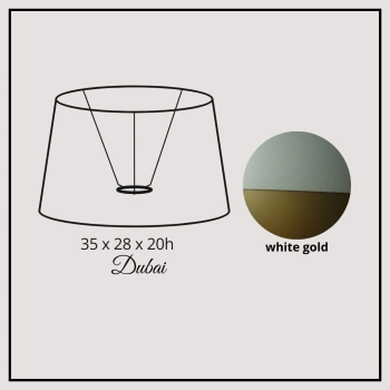 Dubai 35cm white gold