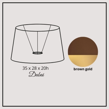 Dubai 35cm brown gold