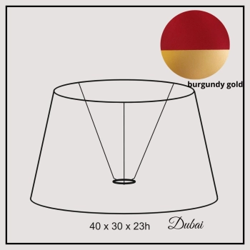 Dubai 40cm burgundy gold