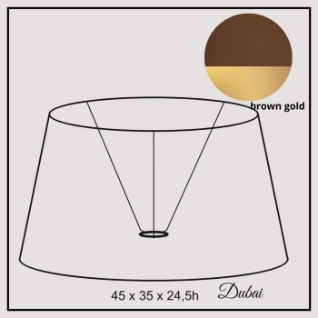 Dubai 45cm brown gold