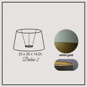 Dubai II 25cm white gold