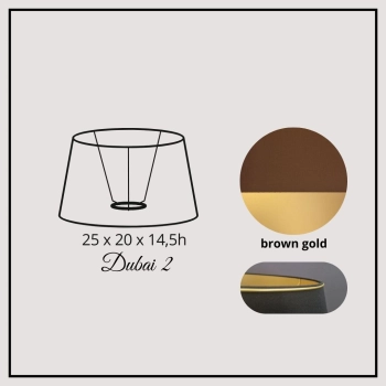 Dubai II 25cm brown gold