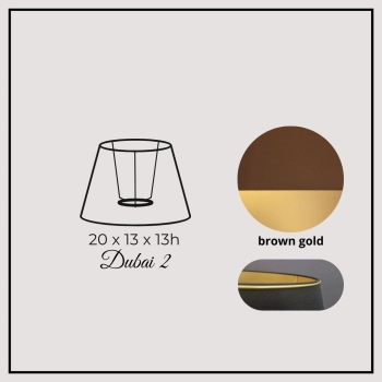 Dubai II 20cm brown gold