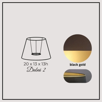 Dubai II 20cm black gold