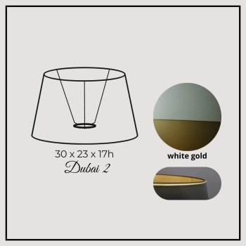 Dubai II 30cm white gold