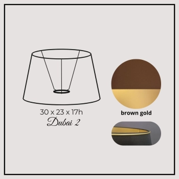 Dubai II 30cm brown gold