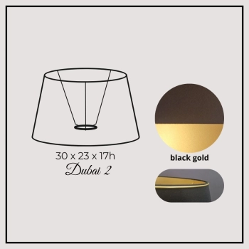 Dubai II 30cm black gold