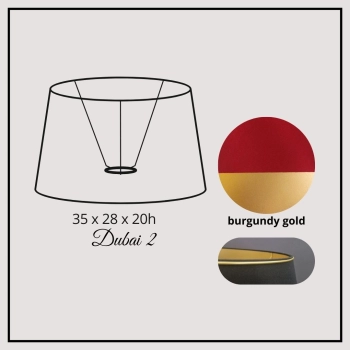 Dubai II 35cm burgundy gold