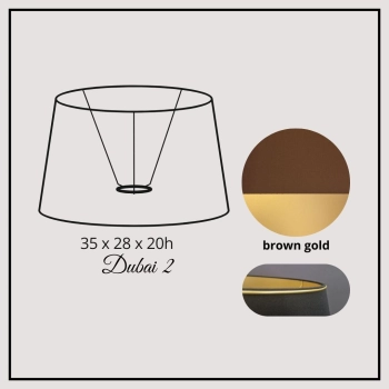 Dubai II 35cm brown gold