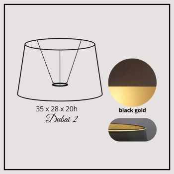 Dubai II 35cm black gold