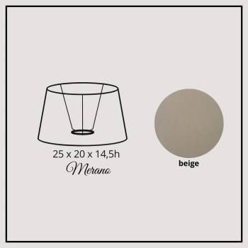 Merano 25cm beige cotton