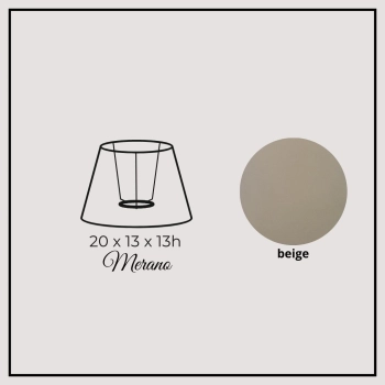 Merano 20cm beige cotton
