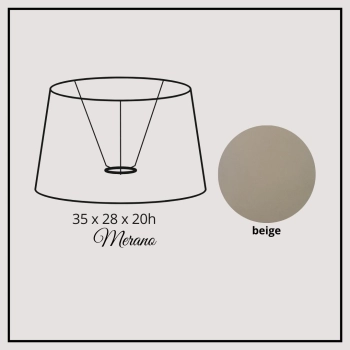 Merano 35cm beige cotton