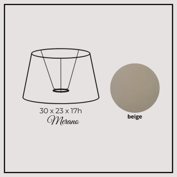Merano 30cm beige cotton