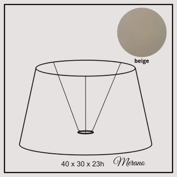 Merano 40cm beige cotton